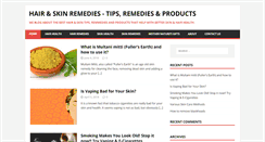 Desktop Screenshot of hairskinremedies.com