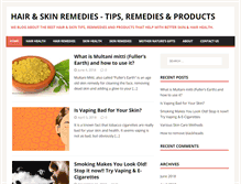 Tablet Screenshot of hairskinremedies.com